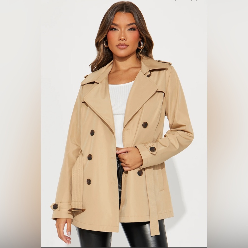 NWT! Mystery Women Coat - Khaki